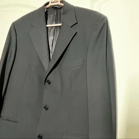 Brooks Brothers Navy wool 3 button Mens jacket blazer  size 40 Regular - Picture 4 of 8